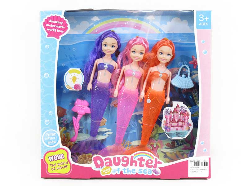 Mermaid Set W/L(3in1) toys