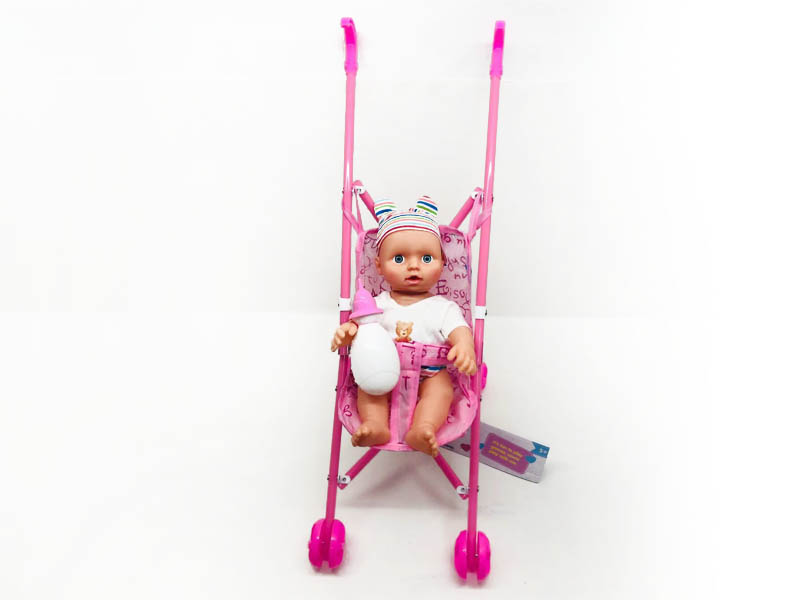 12inch Doll Set W/IC & Go-cart toys