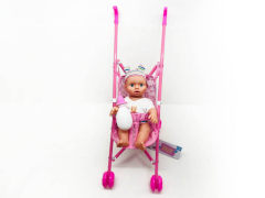 12inch Doll Set W/IC & Go-cart