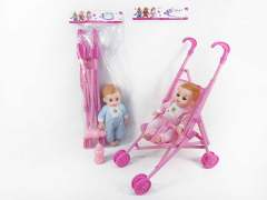 16inch Doll W/IC & Go-Cart