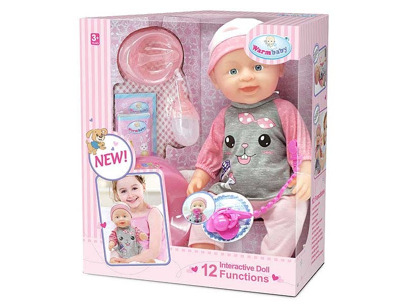 16inch Touch Interactive Doll W/IC toys