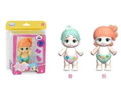 B/O Shy Face Covering Doll W/IC(2S)