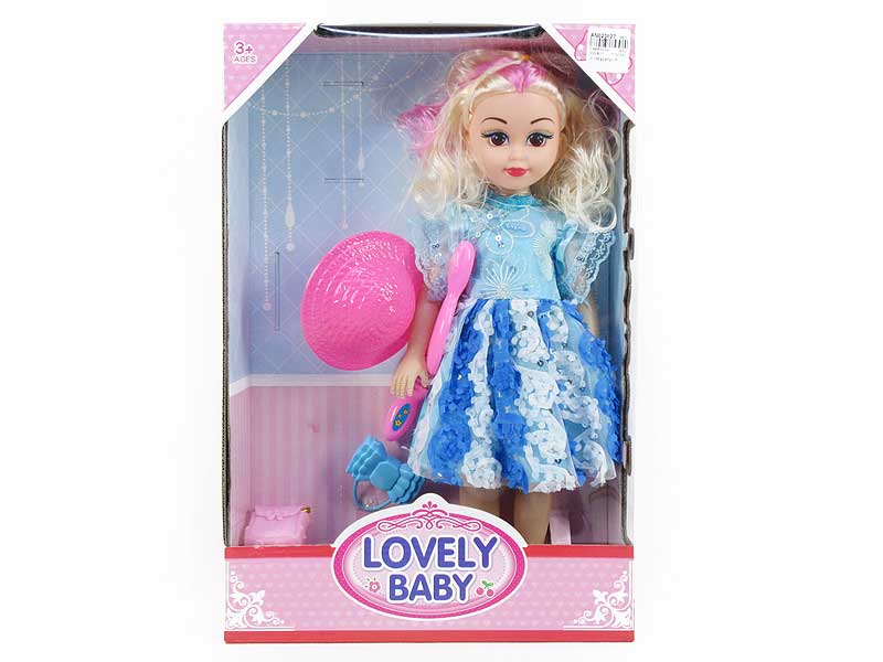 18inch Doll Set W/M(2C) toys
