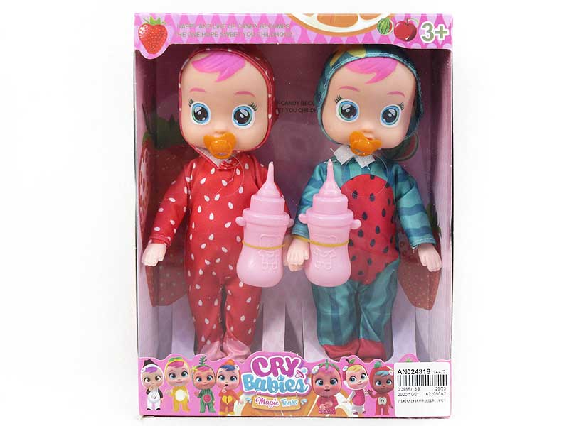 9inch Doll Set W/L_M(2in1) toys