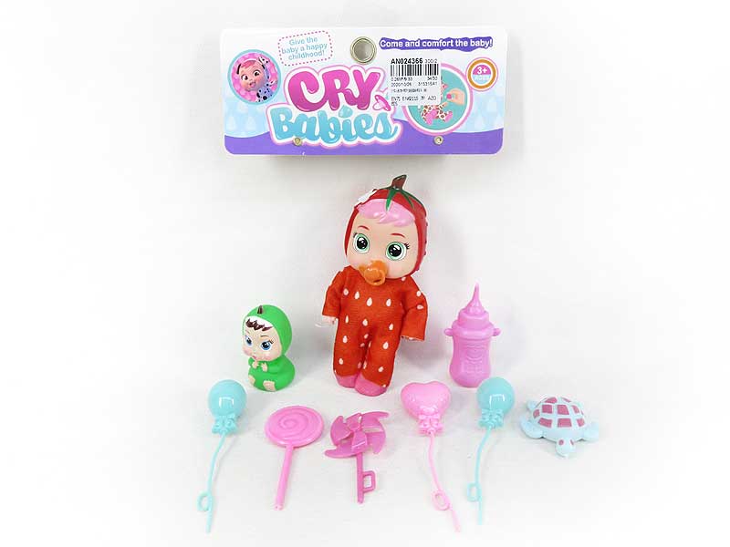 5inch Crying Baby Set W/M(8S) toys