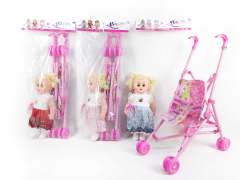 12inch Doll W/IC & Go-Cart