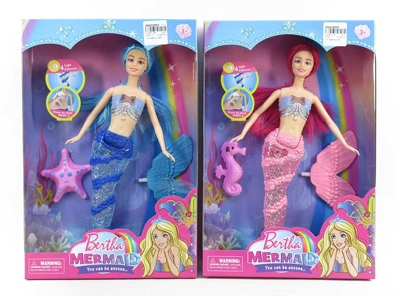 11inch Mermaid Set W/L_M(2S) toys