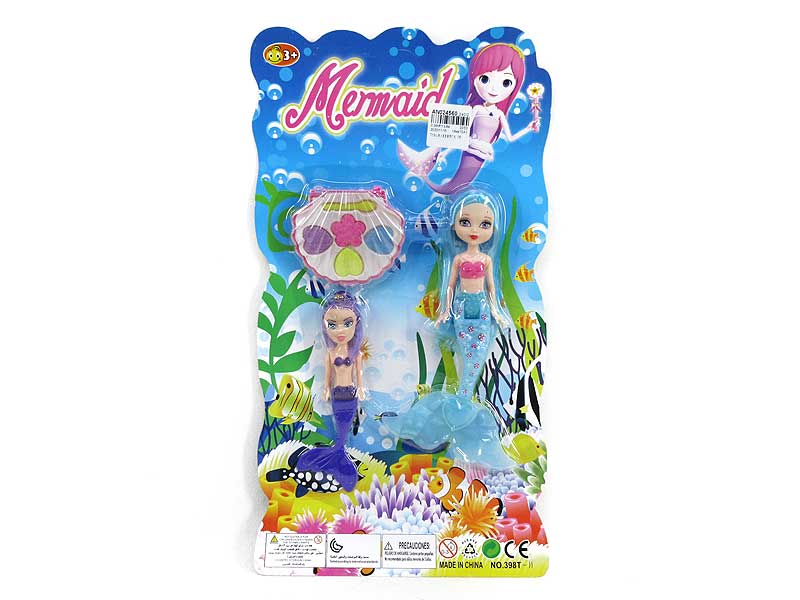 7inch Mermaid Set W/L(3C) toys