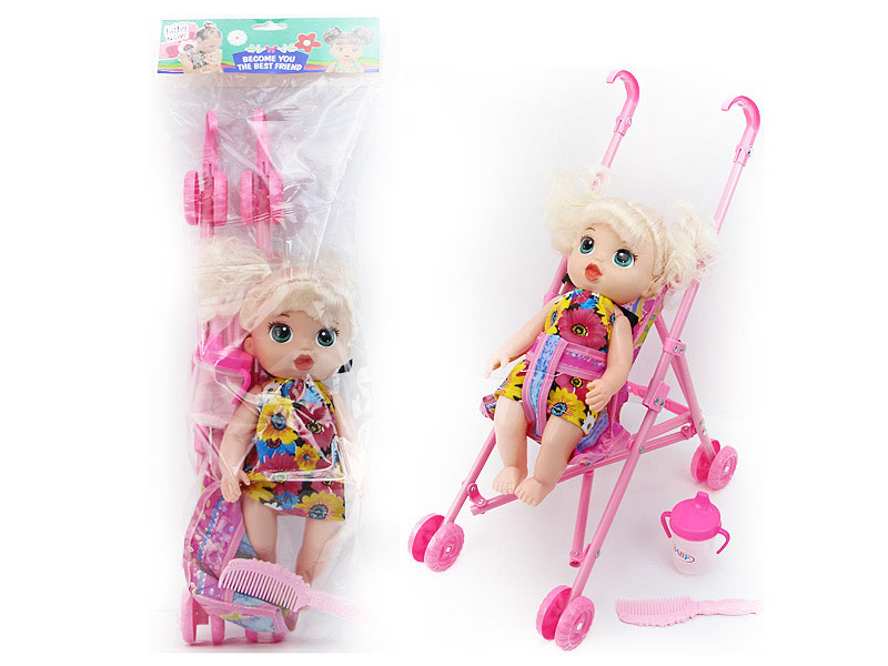 14inch Doll Set W/S_IC & Go-Cart toys
