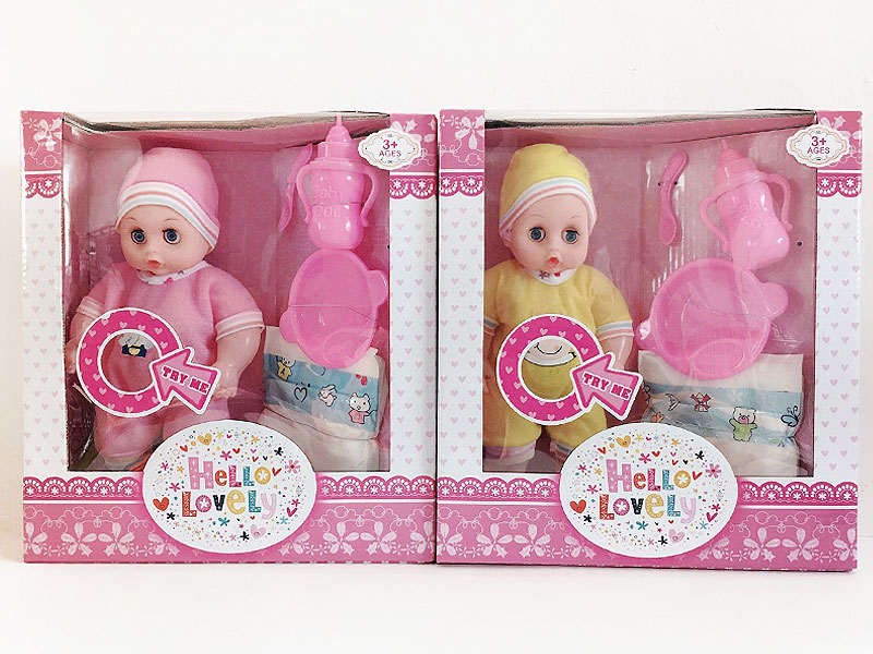 13inch Doll Set W/S_M(2C) toys