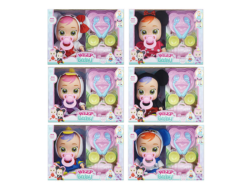 9inch Doll Set W/L_S(6S) toys