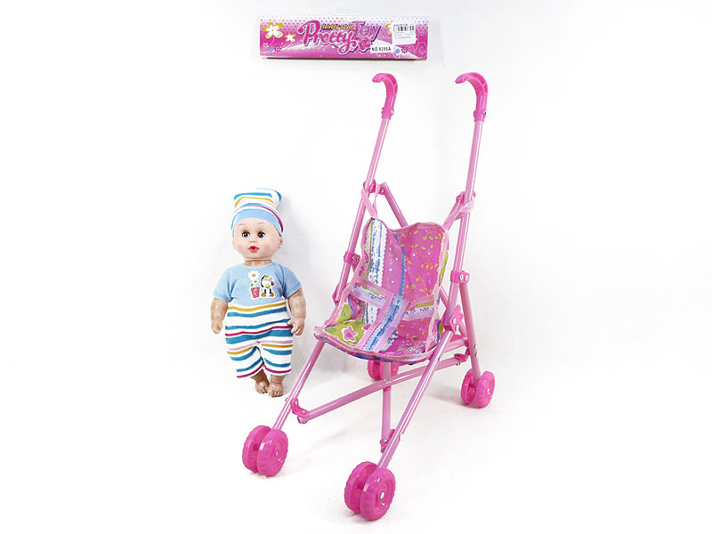 12inch Doll W/IC & Go-Cart toys