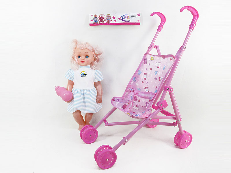 20inch Doll W/IC & Go-Cart toys