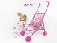 16inch Doll Set W/IC & Go-Cart