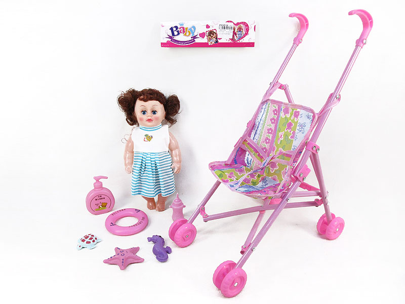 12inch Doll Set W/IC & Go-Cart toys