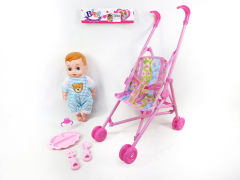 12inch Doll Set W/S & Go-Cart