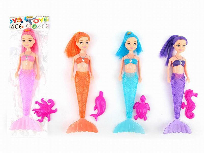 19.5CM Mermaid Set W/L(4S) toys