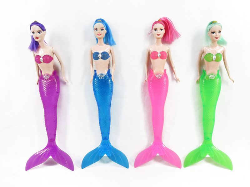 11.5inch Solid Body Mermaid W/L(4C) toys