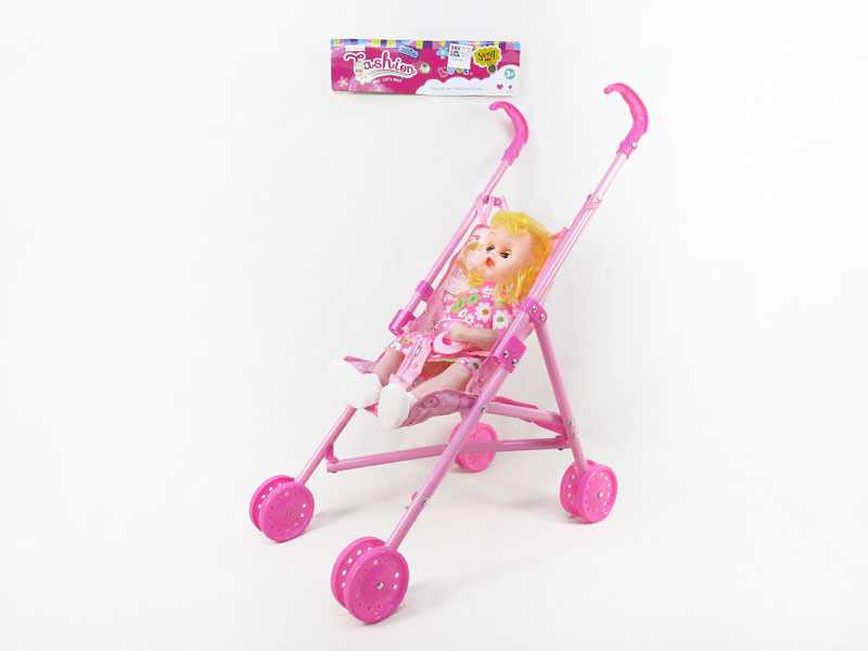 18inch Doll W/IC & Go-Cart toys