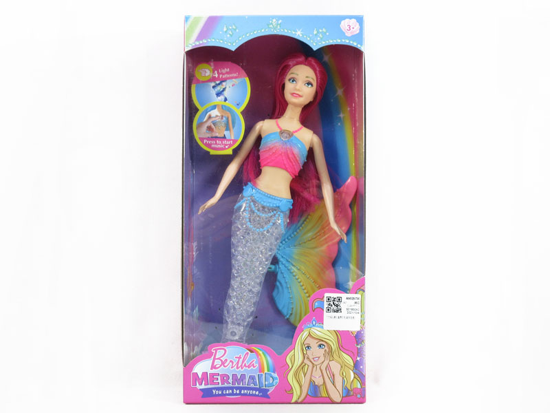 11inch Solid Body Mermaid W/L_M toys