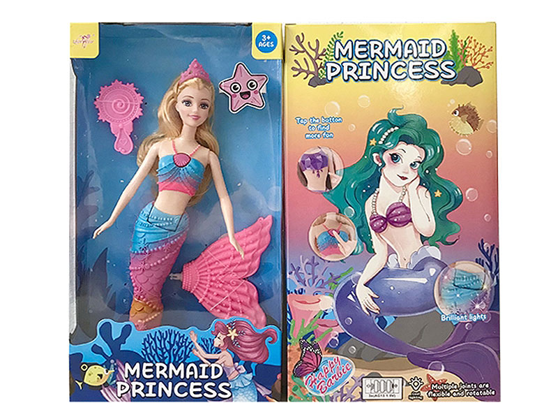 12inch Solid Body Mermaid W/L_M toys