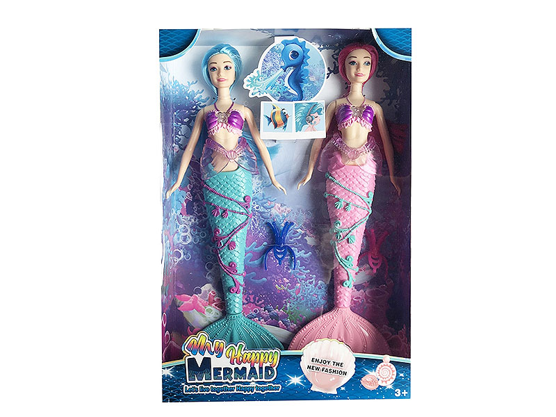 14inch Solid Body Mermaid W/L_M(2in1) toys