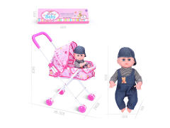 14inch Doll W/IC & Go-Cart toys