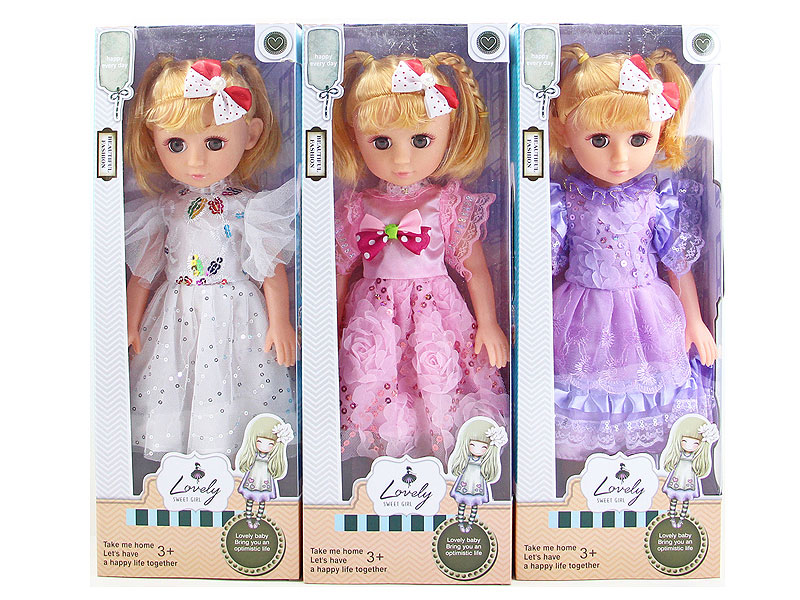 18inch Empty Body Doll Set W/M(3S) toys