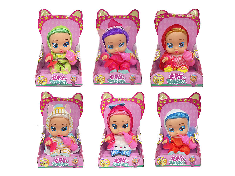 8inch Solid Body Doll Set W/S_IC(6S) toys