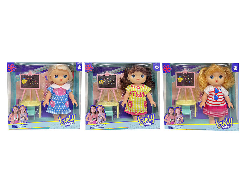 10inch Doll Set W/S_IC(3S) toys