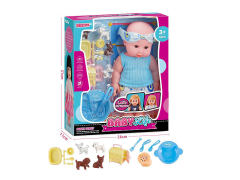 14inch Solid Body Talking Singing And Bink Doll Set