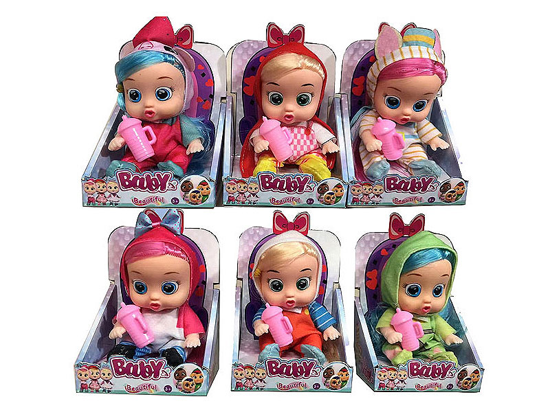 10inch Crying Doll Set W/L_M(6S) toys