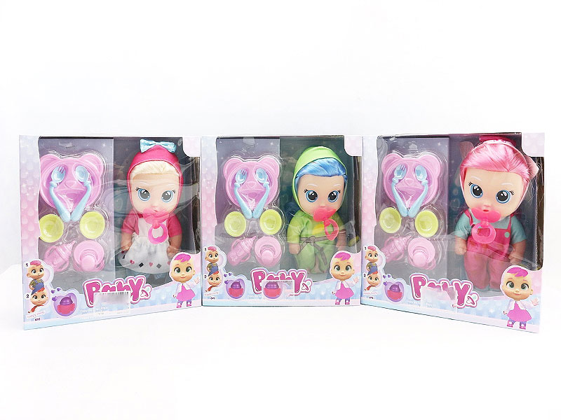14inch Crying Doll Set W/L_M(3S) toys