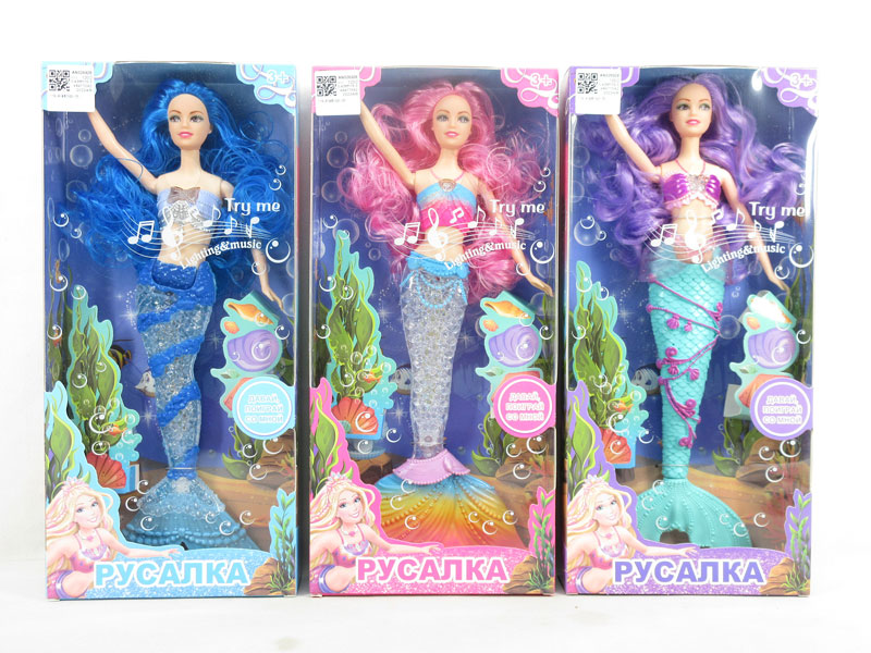 11inch Solid Body Mermaid W/L_M(3C) toys