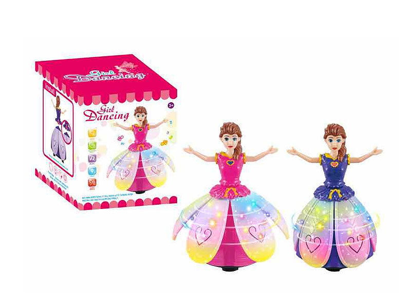 B/O Rotating Snow Princess(2C) toys