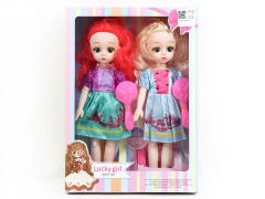 12inch Solid Body Doll Set W/IC(2in1) toys