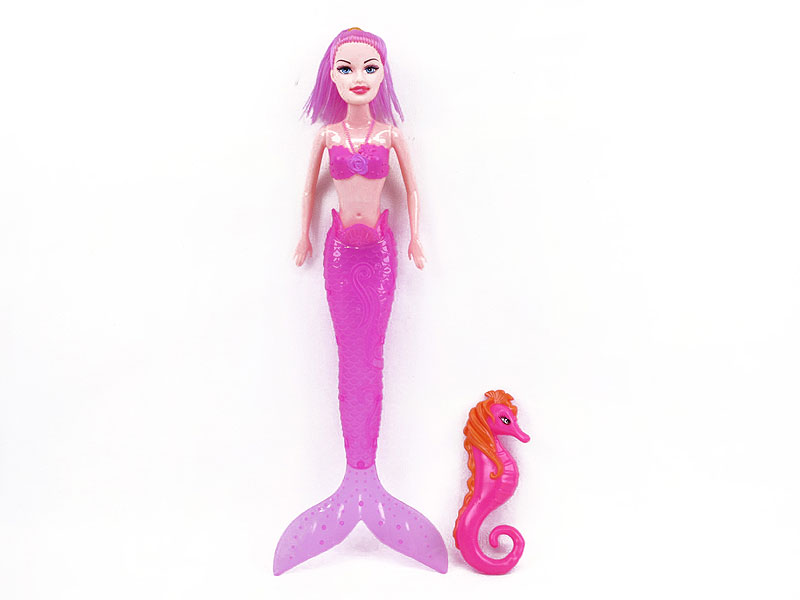 11.5inch Solid Body Mermaid W/L & Hippocampus(2C) toys