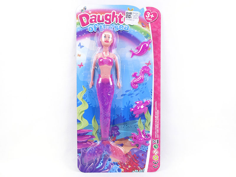 11.5inch Solid Body Mermaid Set W/L(2C) toys