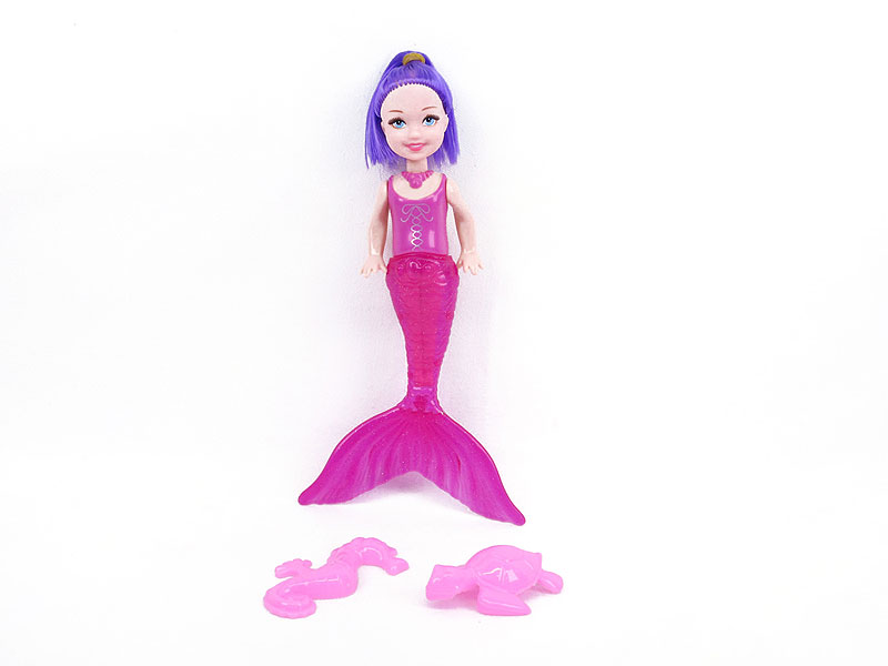 5inch Solid Body Mermaid Set W/L(2C) toys