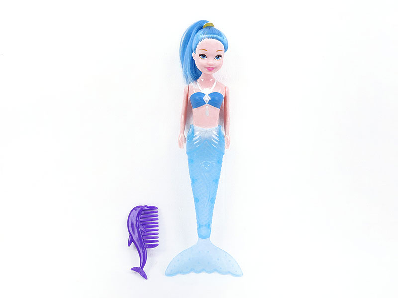 19.5CM Solid Body Mermaid Set W/L(4C) toys