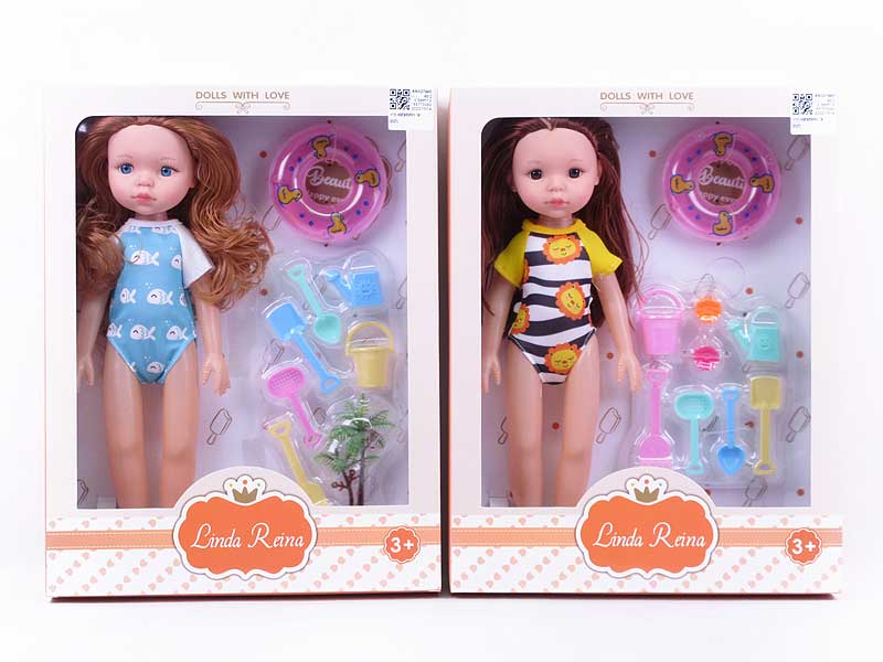 14inch Empty Body Doll Set W/M(3S) toys