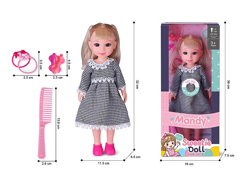 13inch Fashion Doll Set W/IC toys