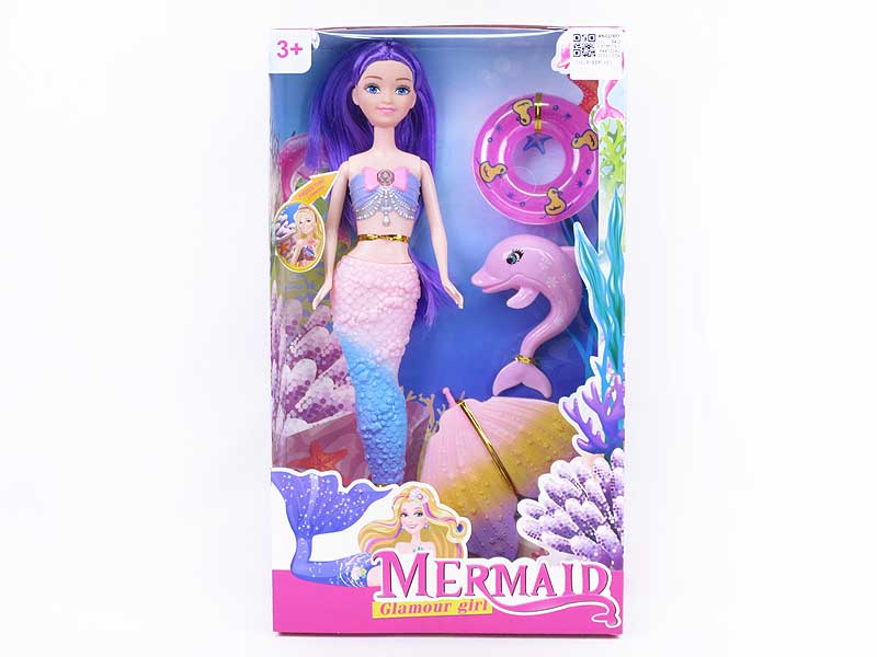 11inch Solid Body Mermaid Set W/L_M toys