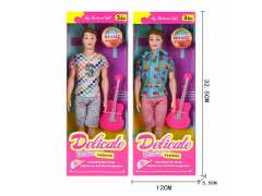 11.5inch Solid Body Doll Set W/M(2S)