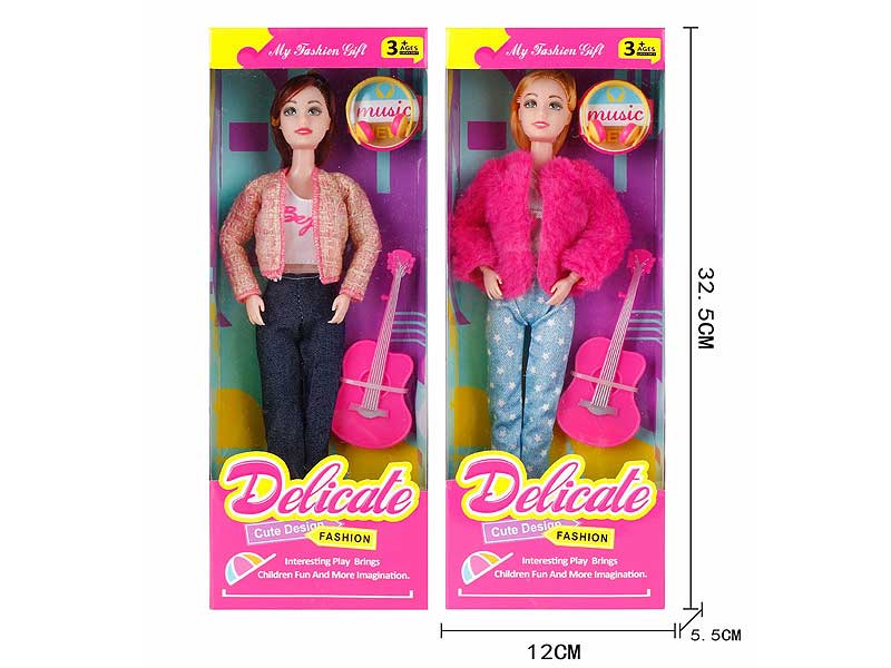 11.5inch Solid Body Doll Set W/M(2S) toys