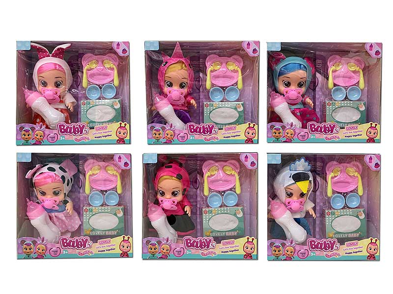 8inch Crying Baby Set W/S_M(6S) toys