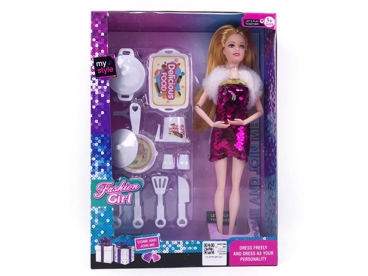 11inch Solid Body Doll Set W/L_M toys