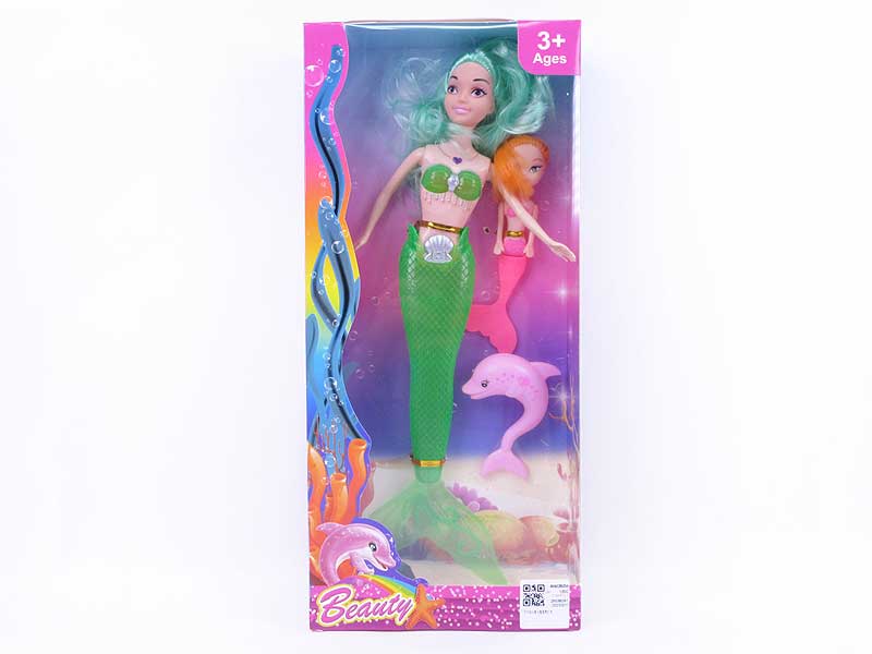 11inch Solid Body Mermaid Set W/L toys