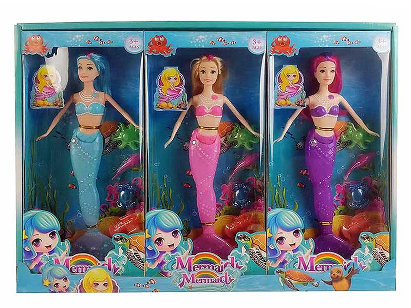 11.5inch Solid Body Mermaid W/L(3in1) toys