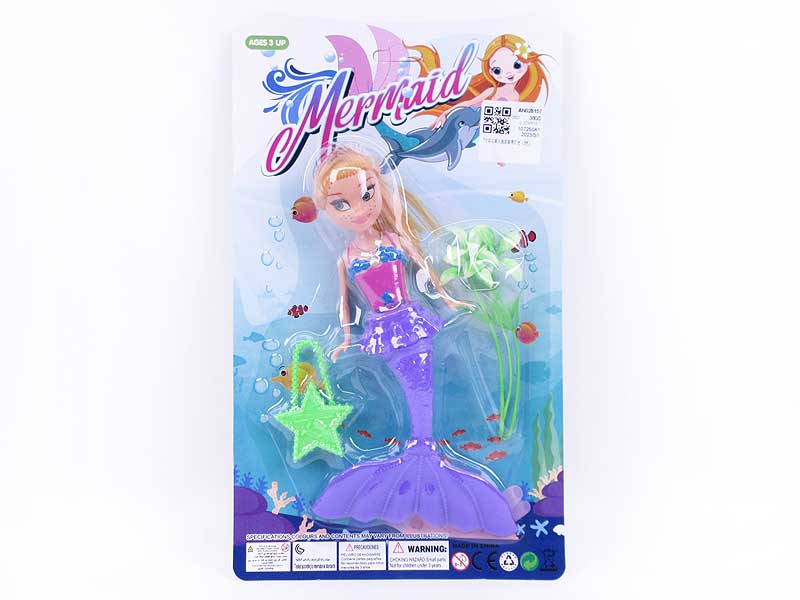 7inch Solid Body Mermaid Set W/L(3C) toys